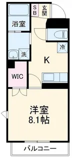 AXIS片羽町【4階】の間取り