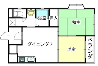 エスポアール御勝山【5階】の間取り