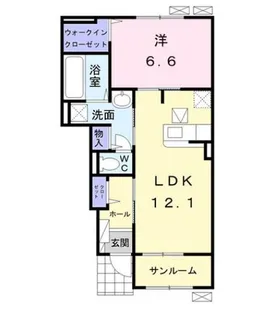 ボヌール・メゾン A【1階】の間取り