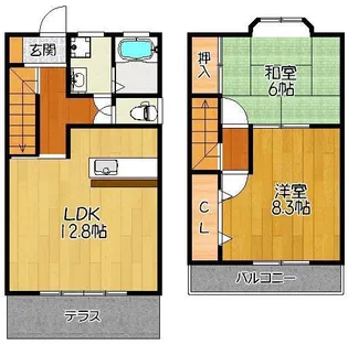 エムコーポ E棟【1階】の間取り