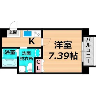 ETC緑橋【1階】の間取り