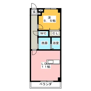 ビストロ K・M・S【2階】の間取り