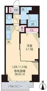 SSキューベライズ【6階】の間取り