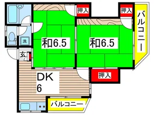 ヴィラオガワの間取り