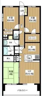 日神パレステージ本厚木リバースクエア【9階】の間取り