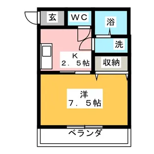 オリーブハイツ田町【2階】の間取り
