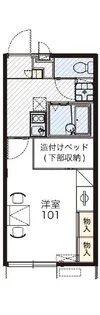 レオパレスササコエ【1階】の間取り