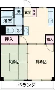 マウンテン秋川ハイツ【2階】の間取り