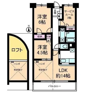 エコタワーバオバブ【5階】の間取り