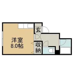 セゾン南1条【3階】の間取り