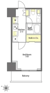 プライムメゾン白金台タワー【12階】の間取り