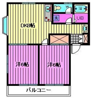 エクシアコマノ第4【2階】の間取り