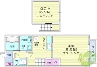 グレオン2【2階】の間取り