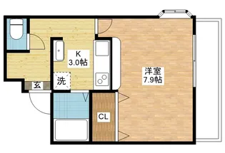 ラトゥールI【3階】の間取り