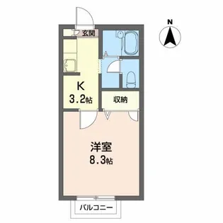フローラル南光台【2階】の間取り