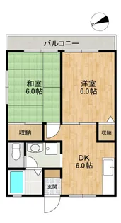 クレスト中山【1階】の間取り