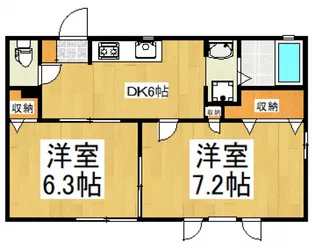 メゾンスリーゼ【1階】の間取り
