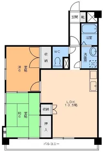 田中ビル一里木ハイツ【4階】の間取り