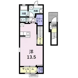 メゾン・ド・エクセレンスVI【2階】の間取り