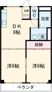 エミエール山田川【2階】の間取り