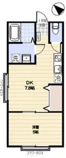 ヴェスタ市川B【1階】の間取り