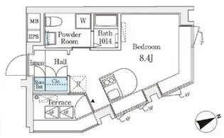 コージーコート四谷坂町【4階】の間取り