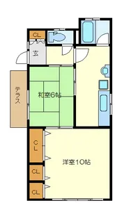 グレイス下並木【1階】の間取り