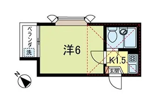 メゾン・ドゥ・フルール【2階】の間取り