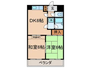 ラファミ-ル【2階】の間取り