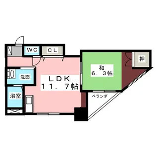 高島屋マンション【5階】の間取り