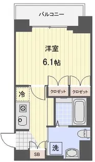 プロスペクト武蔵新城【1階】の間取り