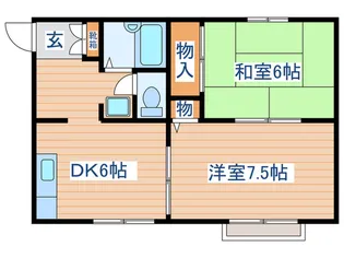 セゾンハイム【2階】の間取り