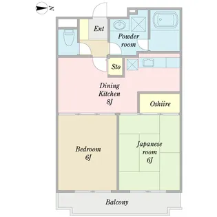 プロシード西葛西一番館【2階】の間取り