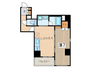 コルティーレ日本橋人形町【5階】の間取り