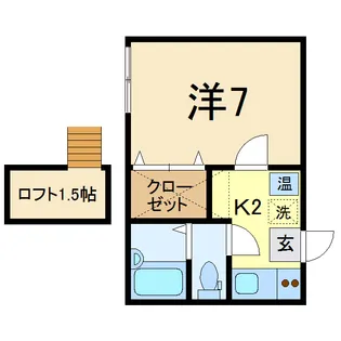 プレオハイツA【1階】の間取り