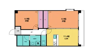 シティハイツVI【4階】の間取り