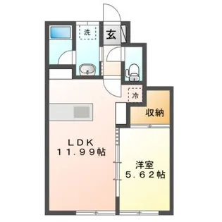 ガーデンI・II【1階】の間取り