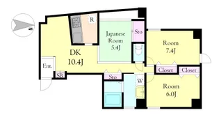 第19ナミキビル【2階】の間取り