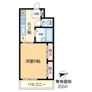 福原トータス【2階】の間取り