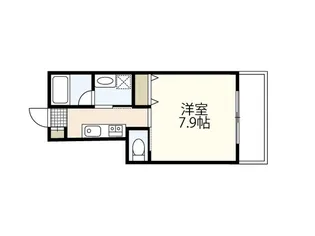 RIDERE(リーデレ)己斐中【1階】の間取り