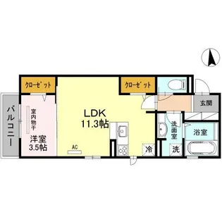 ボン クロシェット【3階】の間取り