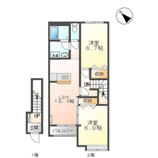 エスペランス【2階】の間取り