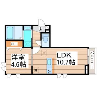 ラフィーネ・K II【2階】の間取り