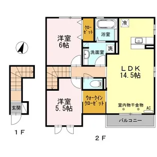 グリーンパレス【2階】の間取り