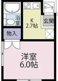 クロノス新松戸【1階】の間取り