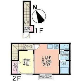 エスペランサI【2階】の間取り