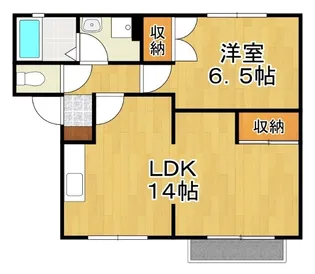 アイリス B【2階】の間取り