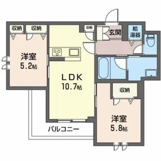 アズール ソウ【3階】の間取り