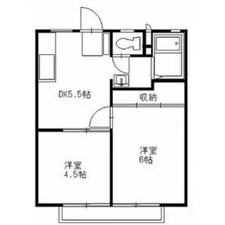大森ハイツB【1階】の間取り