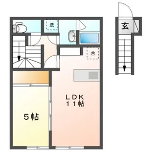 EL vita城下I・II【2階】の間取り